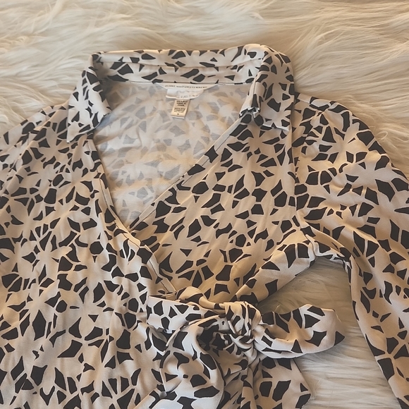Jersey silk maternity wrap blouse Diane Von Furstenberg - Picture 2 of 10